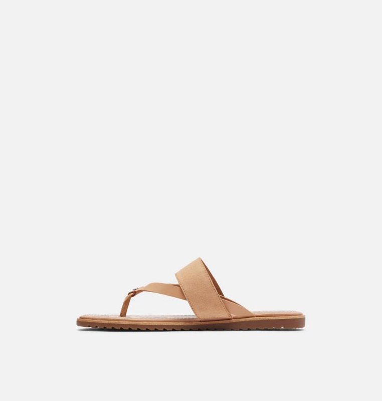 Sorel Dam Sandaler Beige - Ella™ Flip Flat - BJG-205693